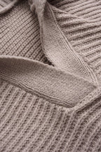 Katja Ribbed Knit Sailor-Collar Sweater by Vera Noir – detail view