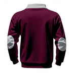 Keith | Quarter-Zip Colour-Block Pullover – back view