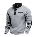 Keith | Quarter-Zip Colour-Block Pullover – front view