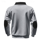 Keith | Quarter-Zip Colour-Block Pullover – back view
