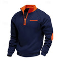 Keith | Quarter-Zip Colour-Block Pullover – front view