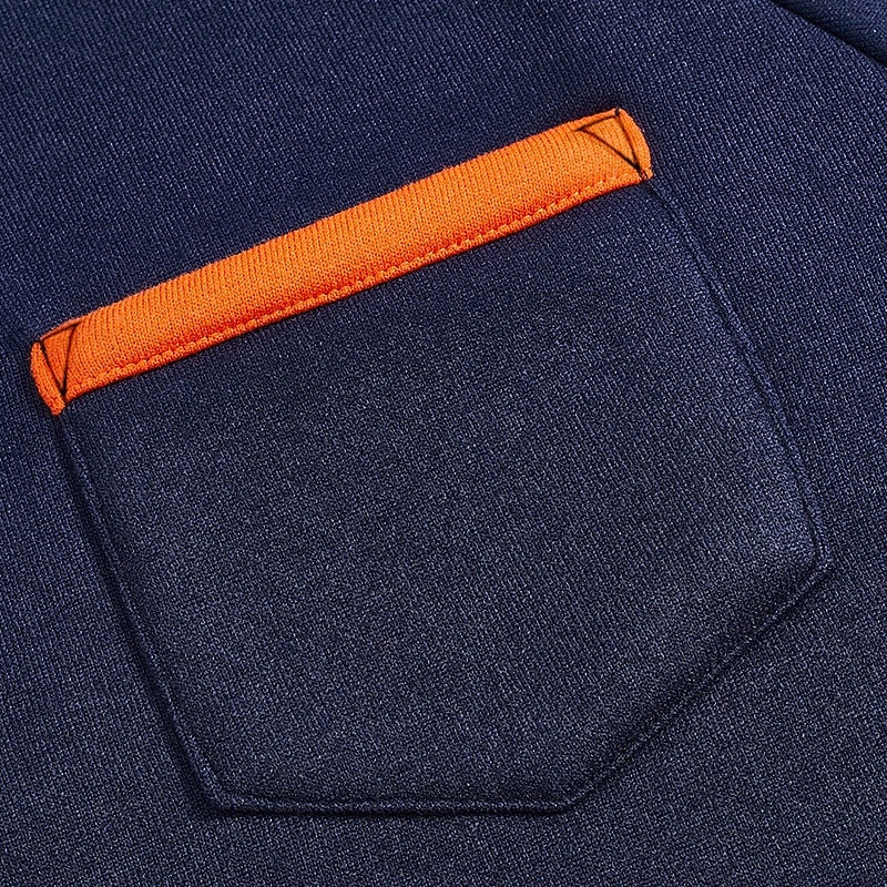 Keith | Quarter-Zip Colour-Block Pullover – detail view