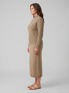 Kerensa | Ribbed Knit Sweater and Skirt Set – side view