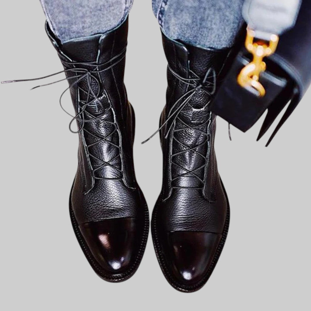 Kim Premium-Heeled Boots – back view