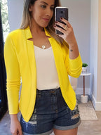 Kirsten Notch Collar Open Blazer – side view