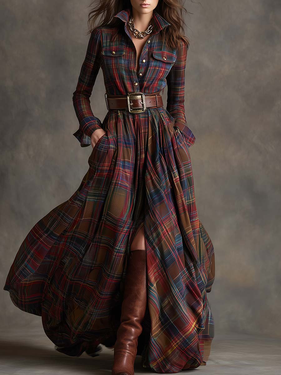 Lauren Belted Shirt Dress – front view