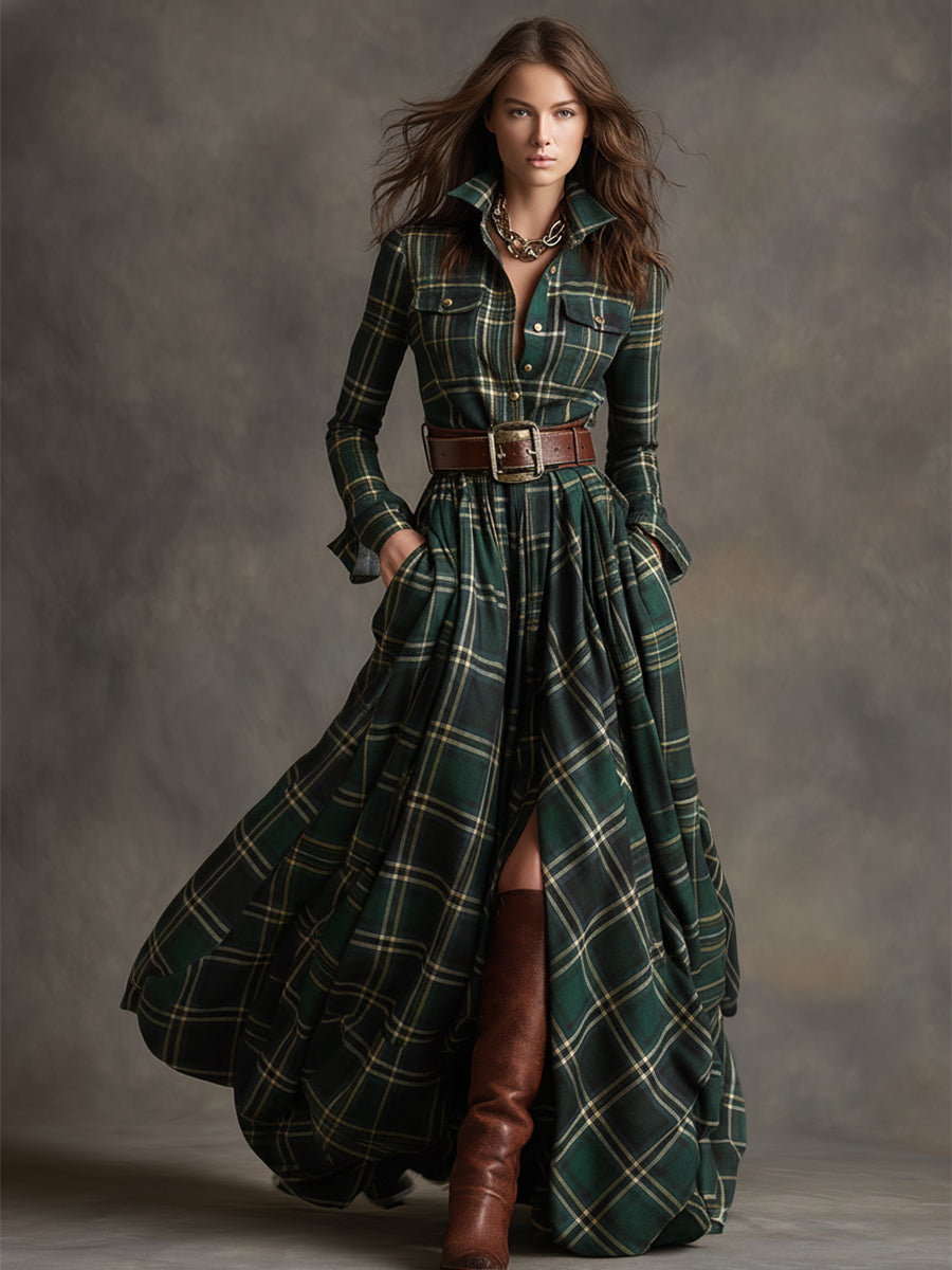 Lauren Belted Shirt Dress – detail view