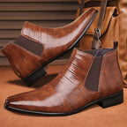 Leland | Refined Chelsea Boots – styled view
