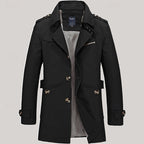 Lennart Single-Breasted Trench Coat – styled view
