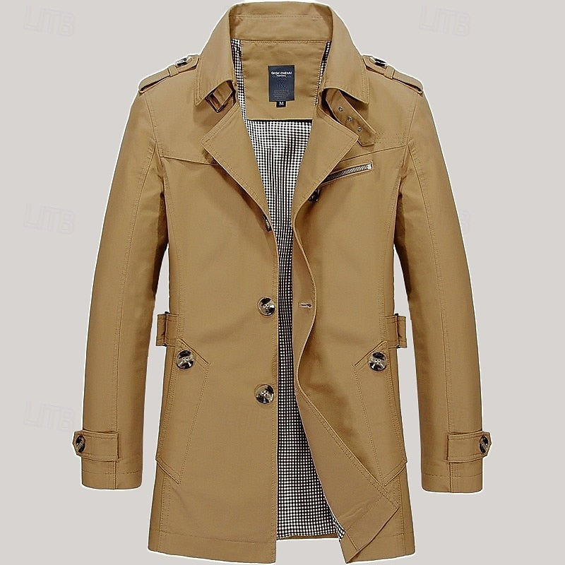 Lennart Single-Breasted Trench Coat – detail view