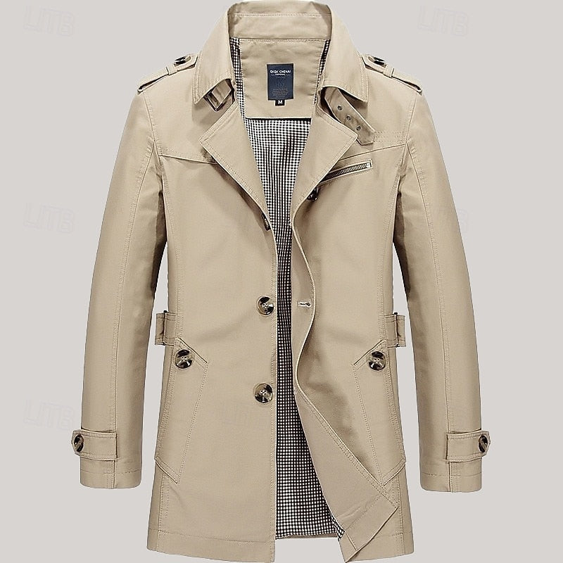 Lennart Single-Breasted Trench Coat – back view