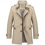 Lennart Single-Breasted Trench Coat – styled view