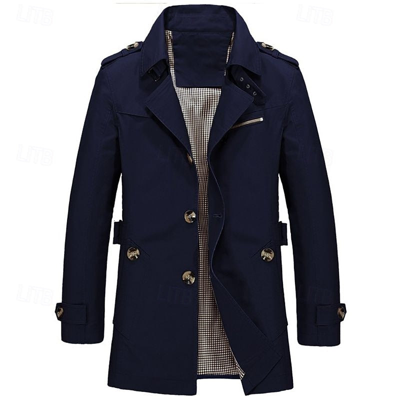 Lennart Single-Breasted Trench Coat – side view
