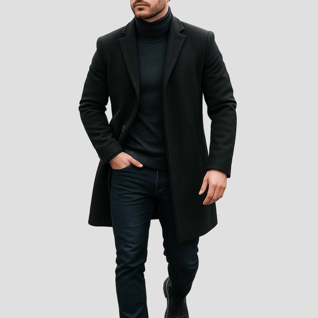 Relaxed Winter Coat – detail view