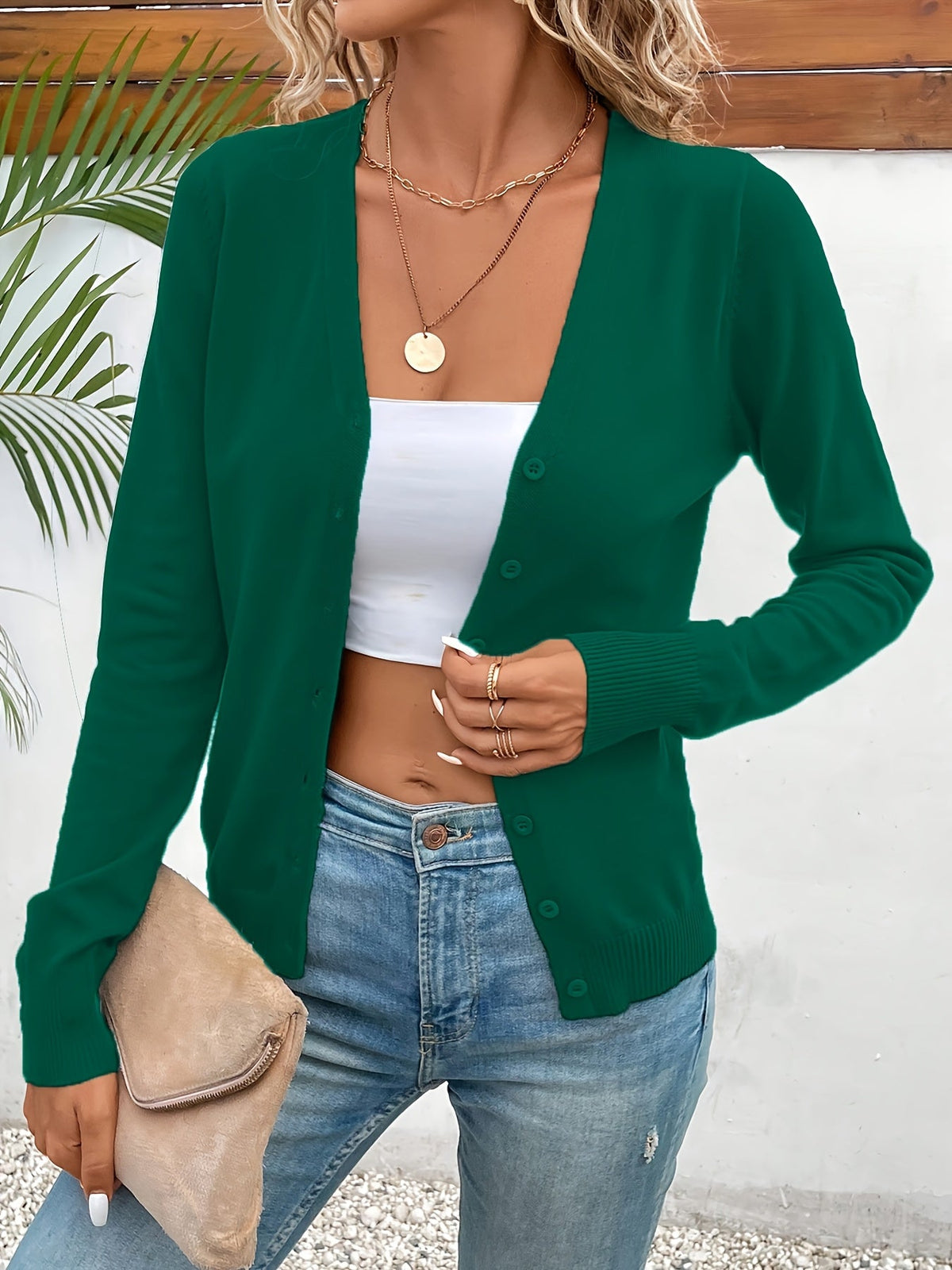 Lindsey | Refined Everyday Cardigan – front view