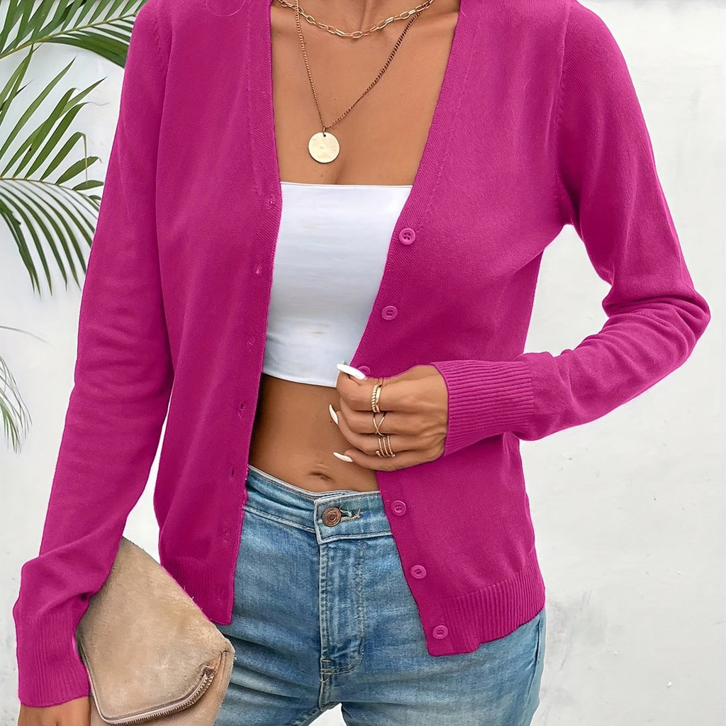 Lindsey | Refined Everyday Cardigan – close-up