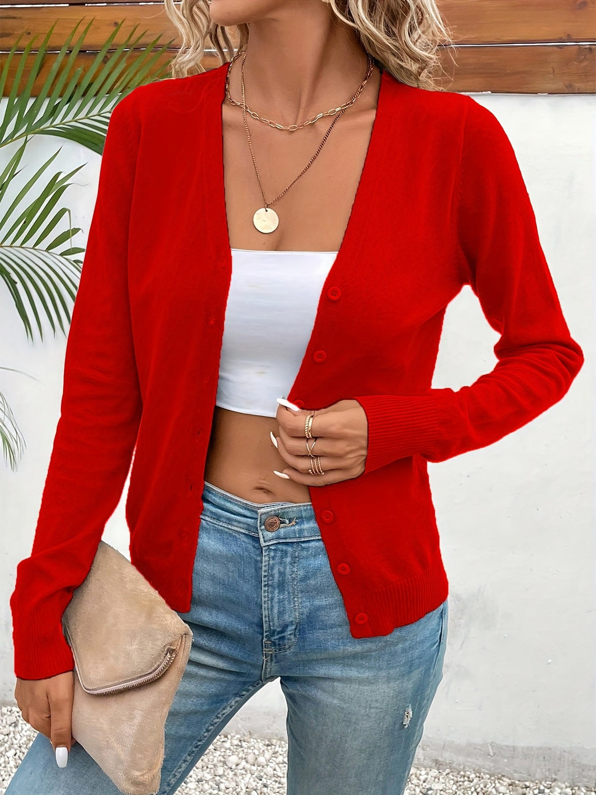 Lindsey | Refined Everyday Cardigan – front view