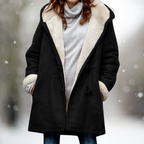 Liz Cozy Sherpa Winter Coat – front view