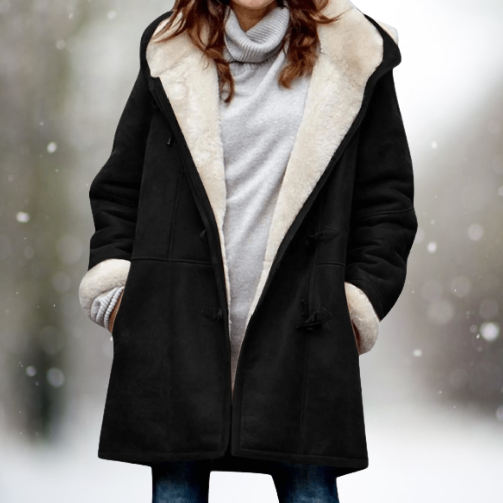 Liz Cozy Sherpa Winter Coat – front view