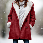 Liz Cozy Sherpa Winter Coat – detail view