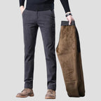 Luke Corduroy Fleece Trousers – front view