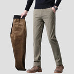 Luke Corduroy Fleece Trousers – back view