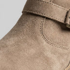 Maelie | Slouchy Suede-Touch Knee-High Boots – close-up