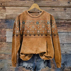 Maelis Floral Print Sweatshirt by Vera Noir, front view