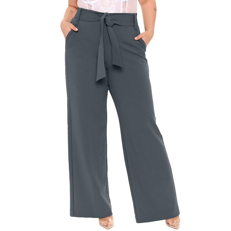 Fenella wide-leg palazzo trousers, front view