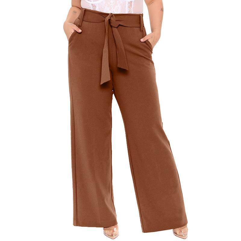 Fenella wide-leg palazzo trousers, side view
