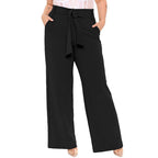 Fenella wide-leg palazzo trousers, styled with heels