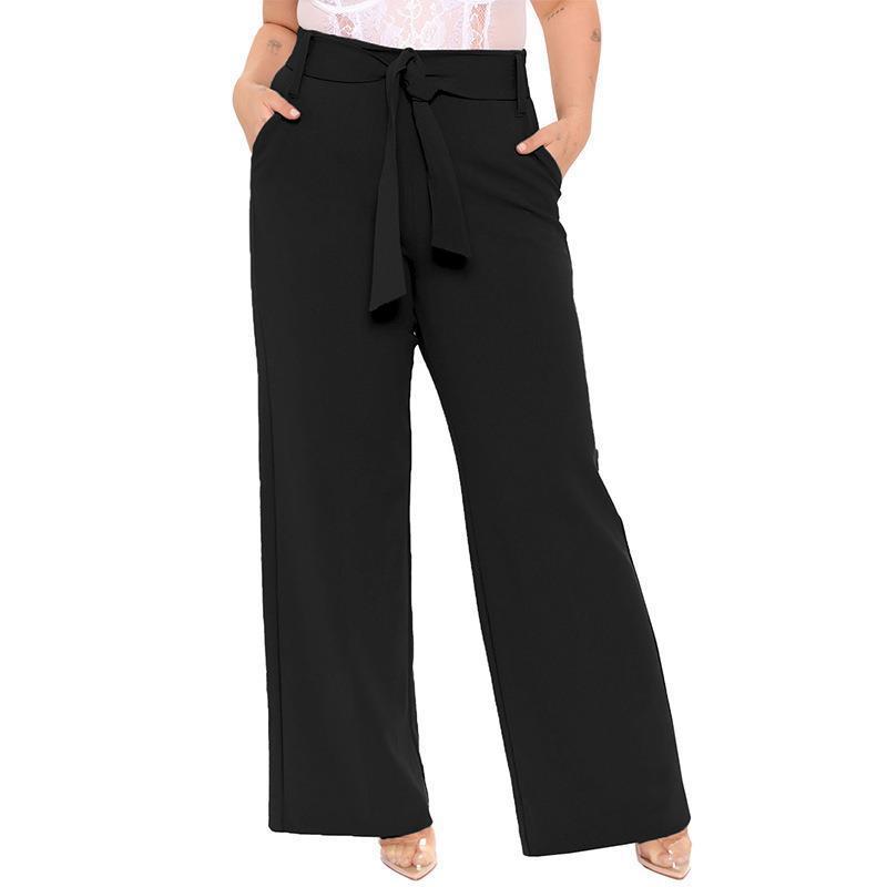 Fenella wide-leg palazzo trousers, styled with heels