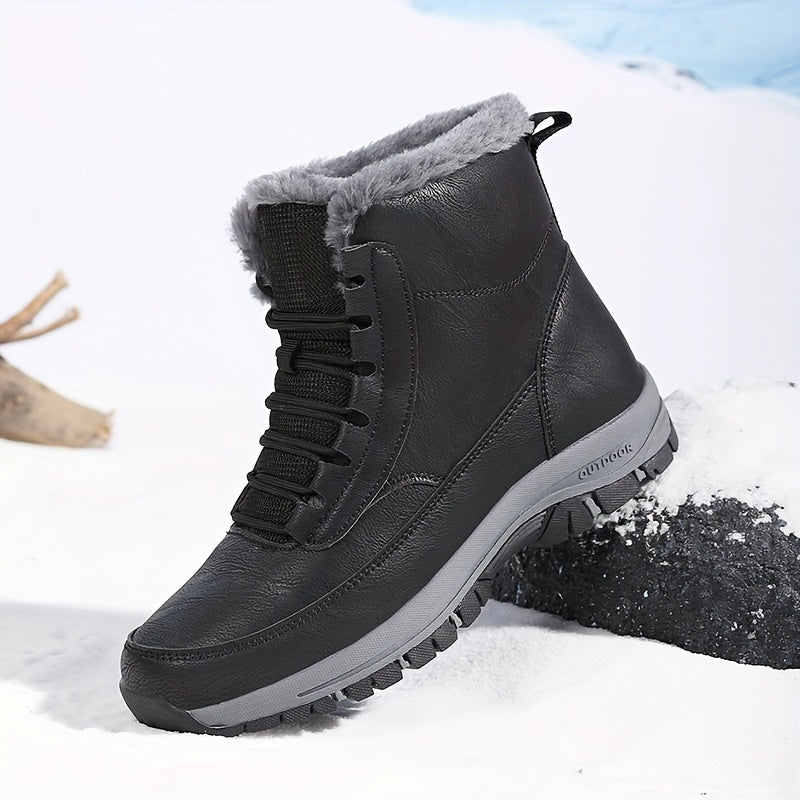 Magnus | Plush-Lined Winter Hiking Boots – side view