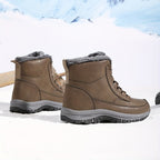 Magnus | Plush-Lined Winter Hiking Boots – back view