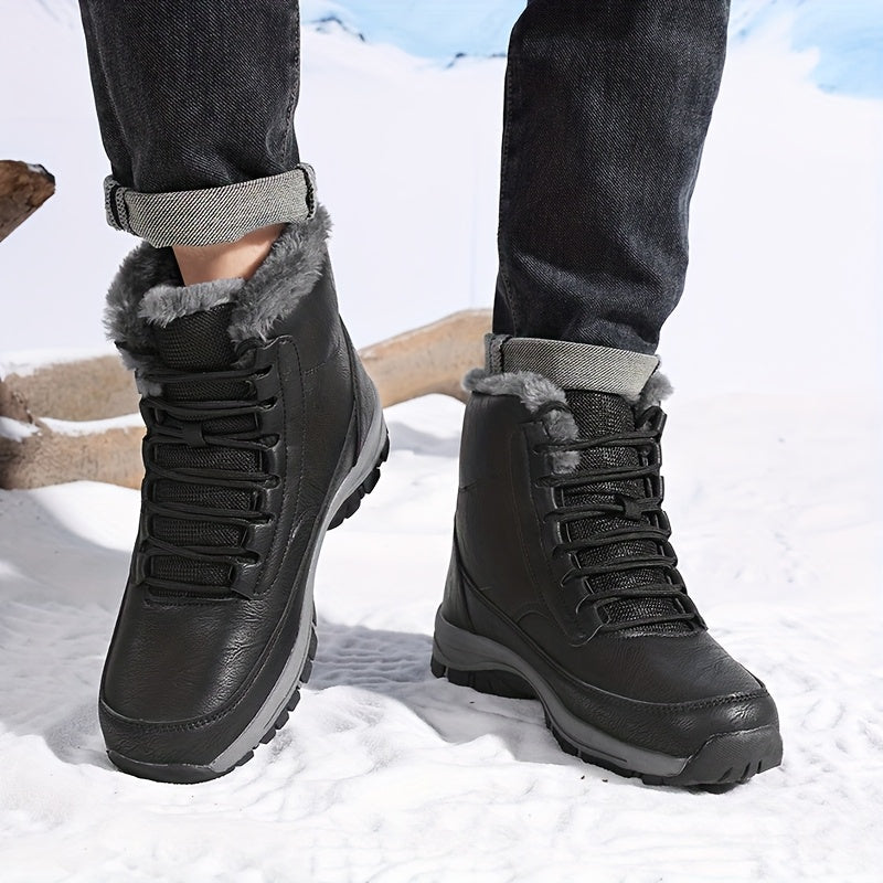 Magnus | Plush-Lined Winter Hiking Boots – detail view