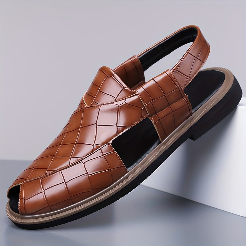 Malcolm Woven-Style Comfort Sandals – side view