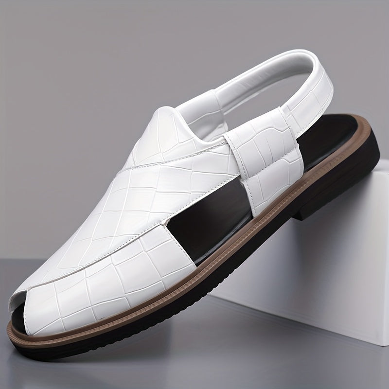 Malcolm Woven-Style Comfort Sandals – detail view