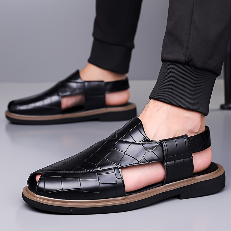 Malcolm Woven-Style Comfort Sandals – side view