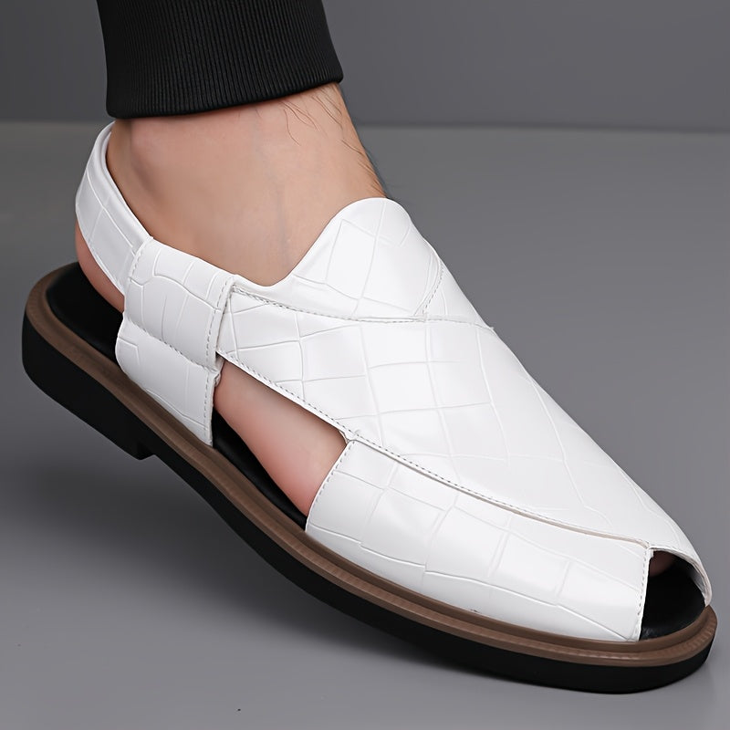 Malcolm Woven-Style Comfort Sandals – detail view