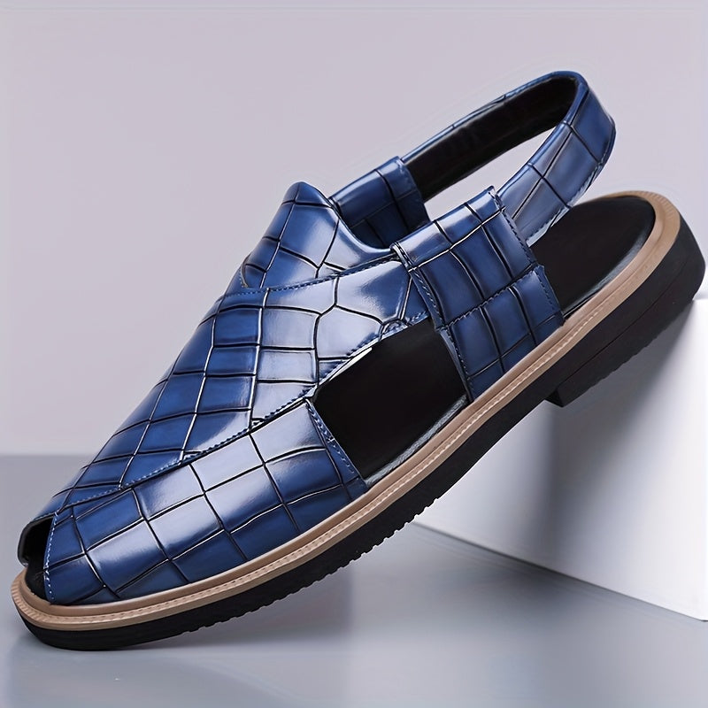 Malcolm Woven-Style Comfort Sandals – front view