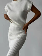 Maratea Rib Sleeveless Set – close-up