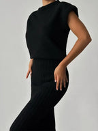 Maratea Rib Sleeveless Set – back view