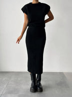 Maratea Rib Sleeveless Set – side view