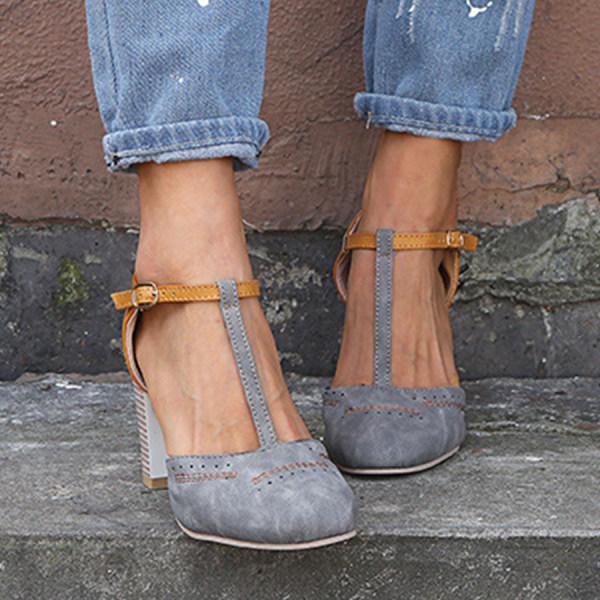 Marcella Timeless Block-Heel Mary Janes – styled view