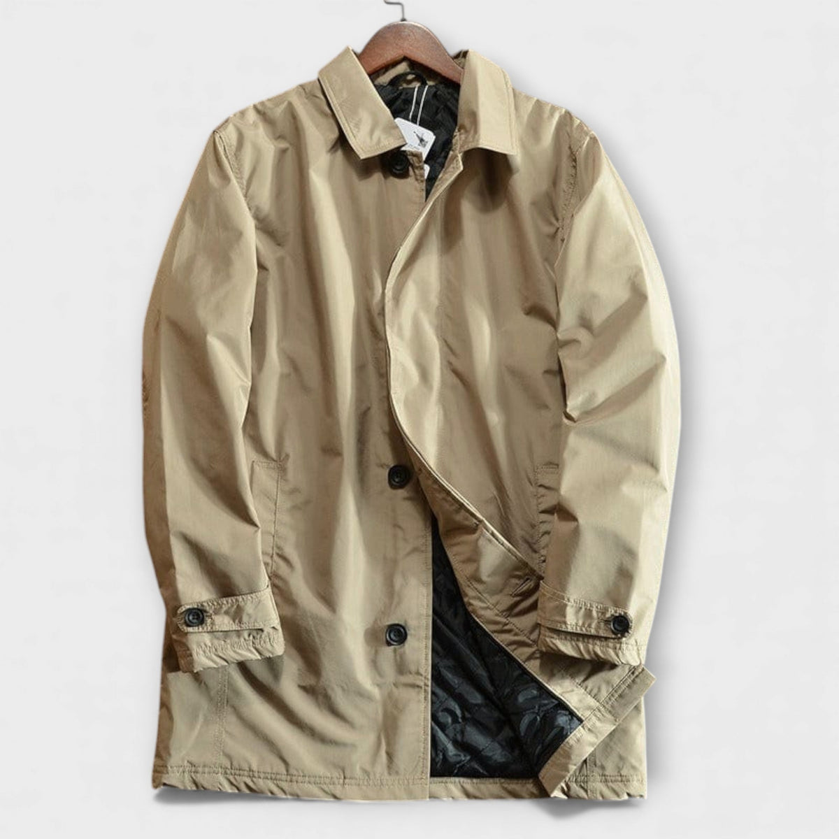 Marco coastal coat, front view