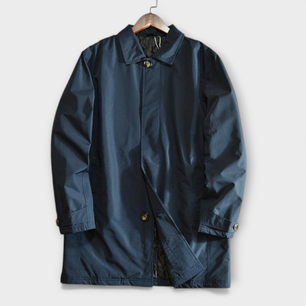 Marco coastal coat, collar detail