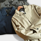 Marco coastal coat, full outfit view