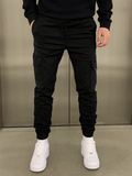 Marcus | Sleek Tie-Waist Cargo Pants – front view