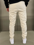 Marcus | Sleek Tie-Waist Cargo Pants – back view