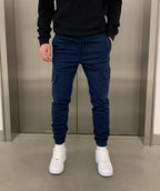 Marcus | Sleek Tie-Waist Cargo Pants – front view
